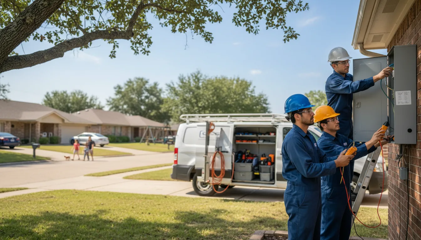 Certified electrician providing emergency electrical services in Prairie City, IA